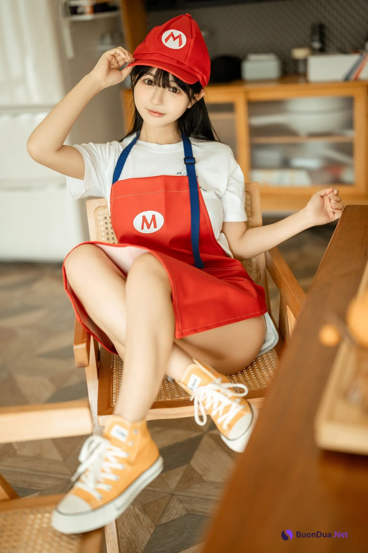 Cosplay 桜井宁宁 马里奥围裙 Mario Apron - Photo 6