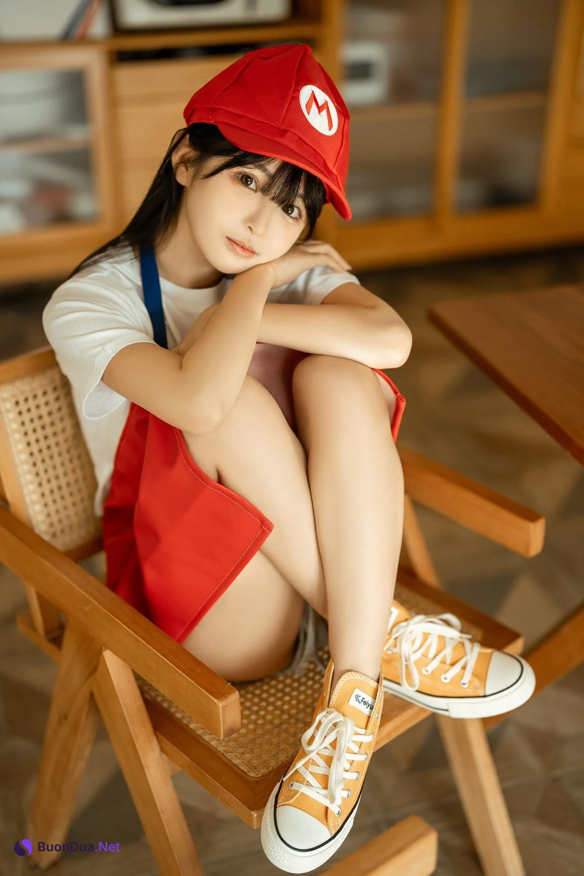 Cosplay 桜井宁宁 马里奥围裙 Mario Apron - Photo 7