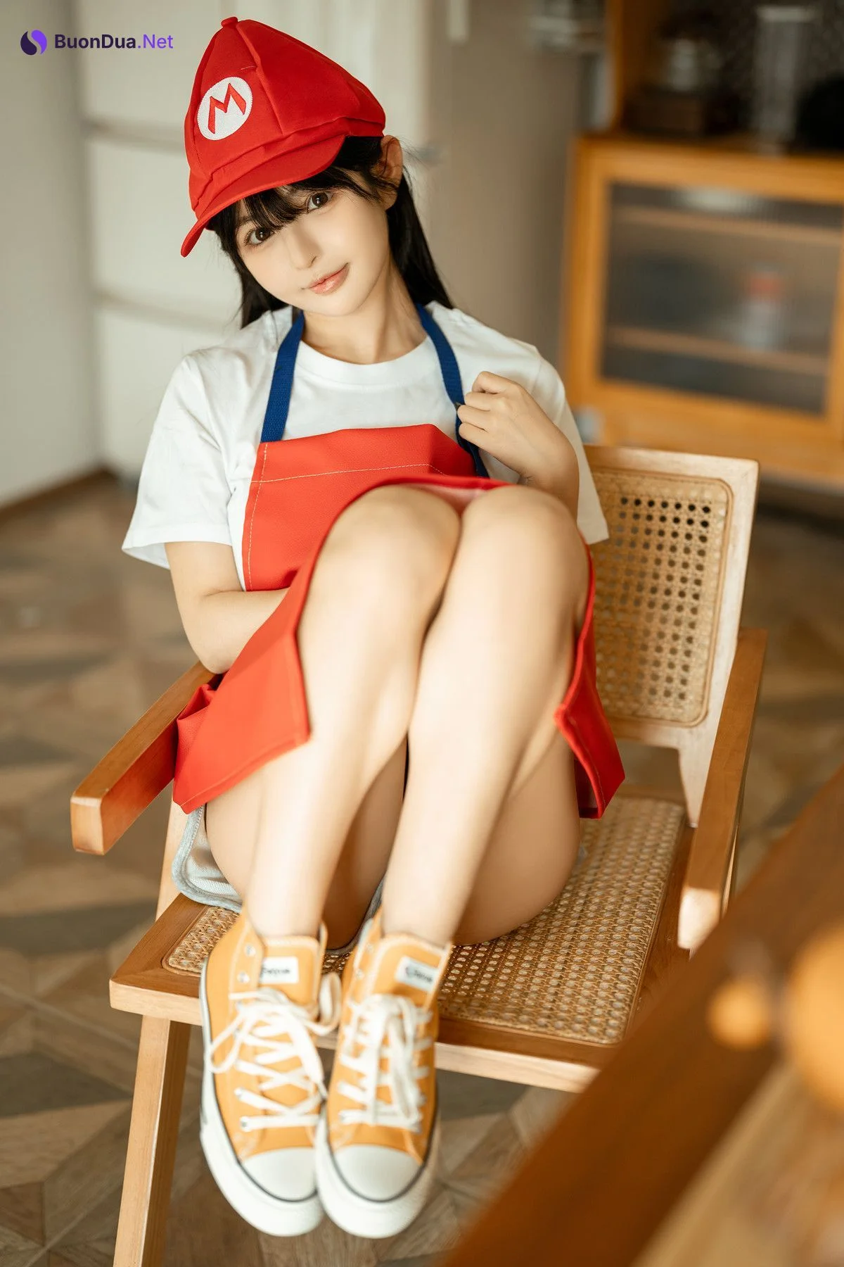 Cosplay 桜井宁宁 马里奥围裙 Mario Apron - Photo 8