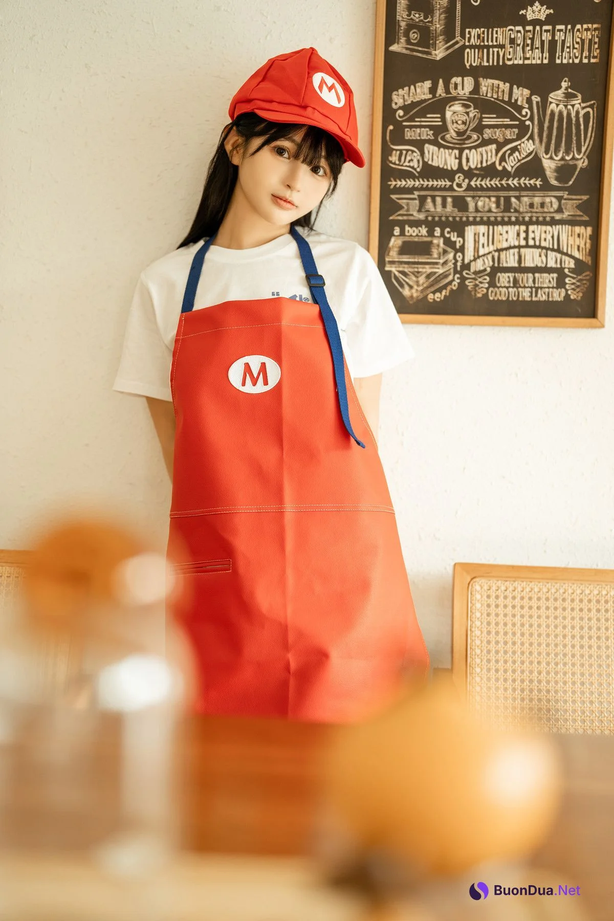 Cosplay 桜井宁宁 马里奥围裙 Mario Apron - Photo 9
