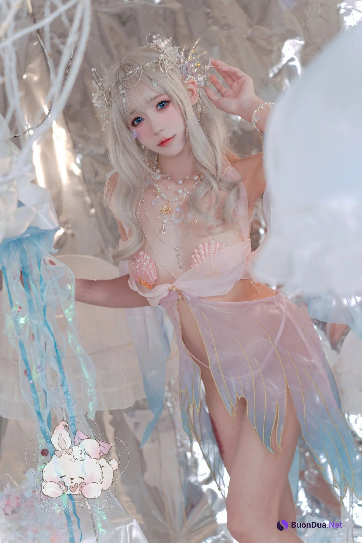 Cosplay 咬一口兔娘 海的女儿 Mermaid - Photo 10