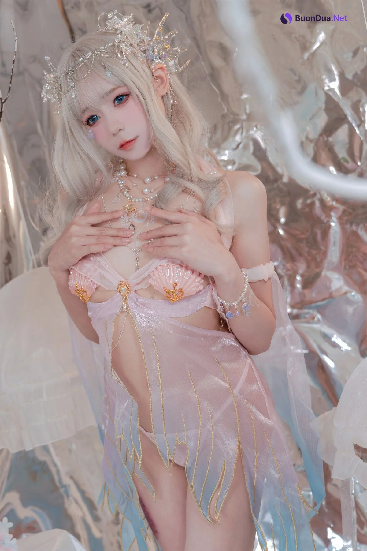 Cosplay 咬一口兔娘 海的女儿 Mermaid - Photo 11