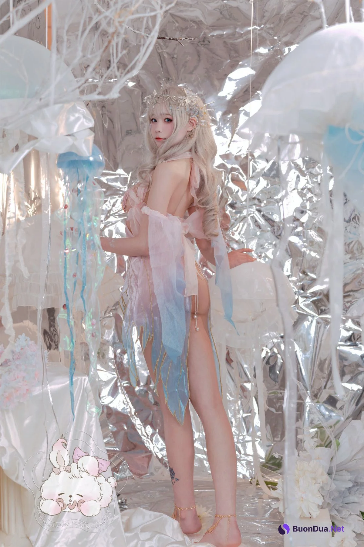 Cosplay 咬一口兔娘 海的女儿 Mermaid - Photo 12