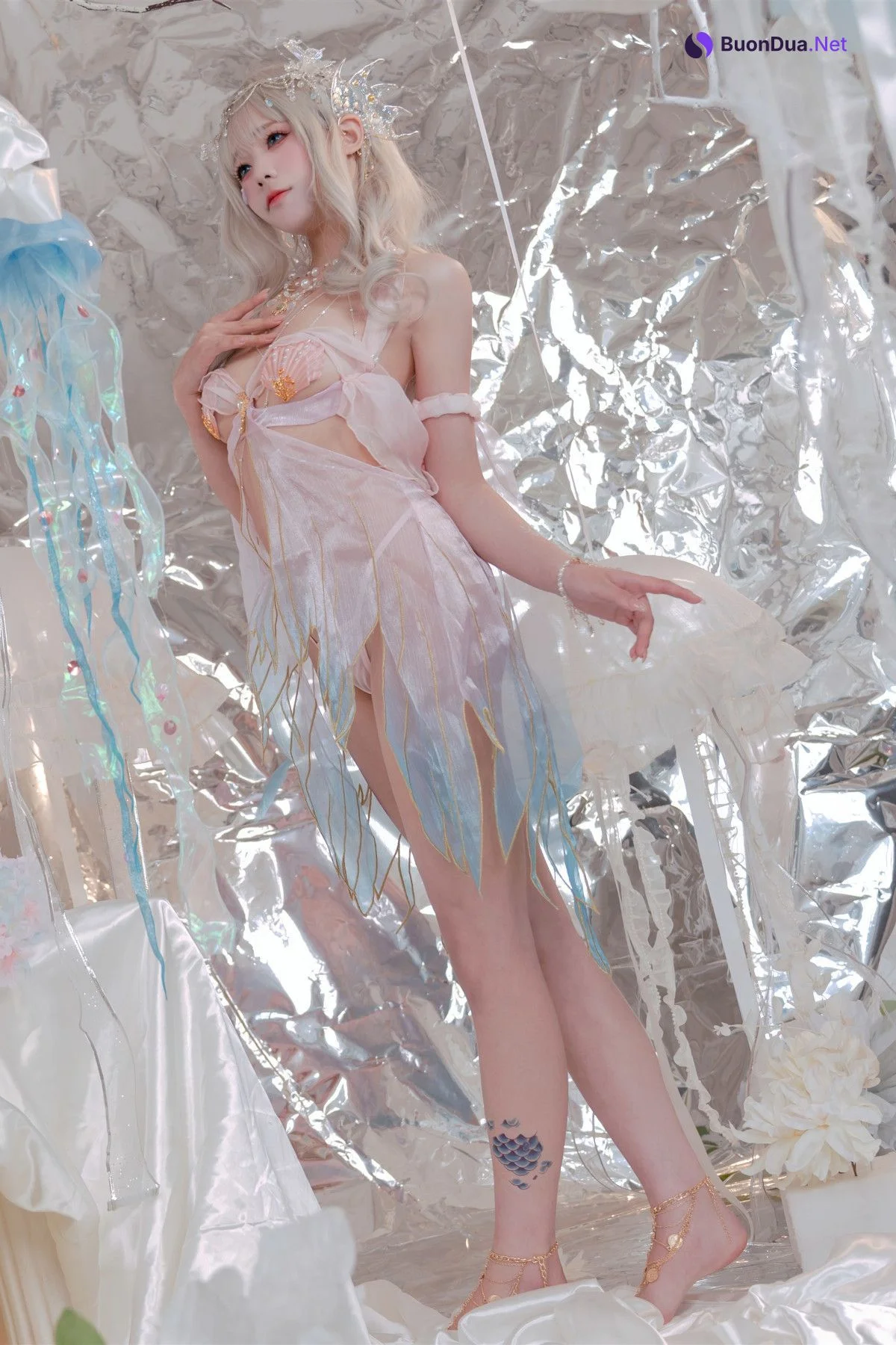 Cosplay 咬一口兔娘 海的女儿 Mermaid - Photo 13