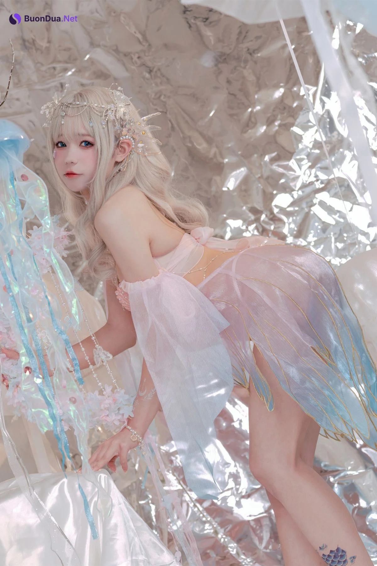 Cosplay 咬一口兔娘 海的女儿 Mermaid - Photo 3