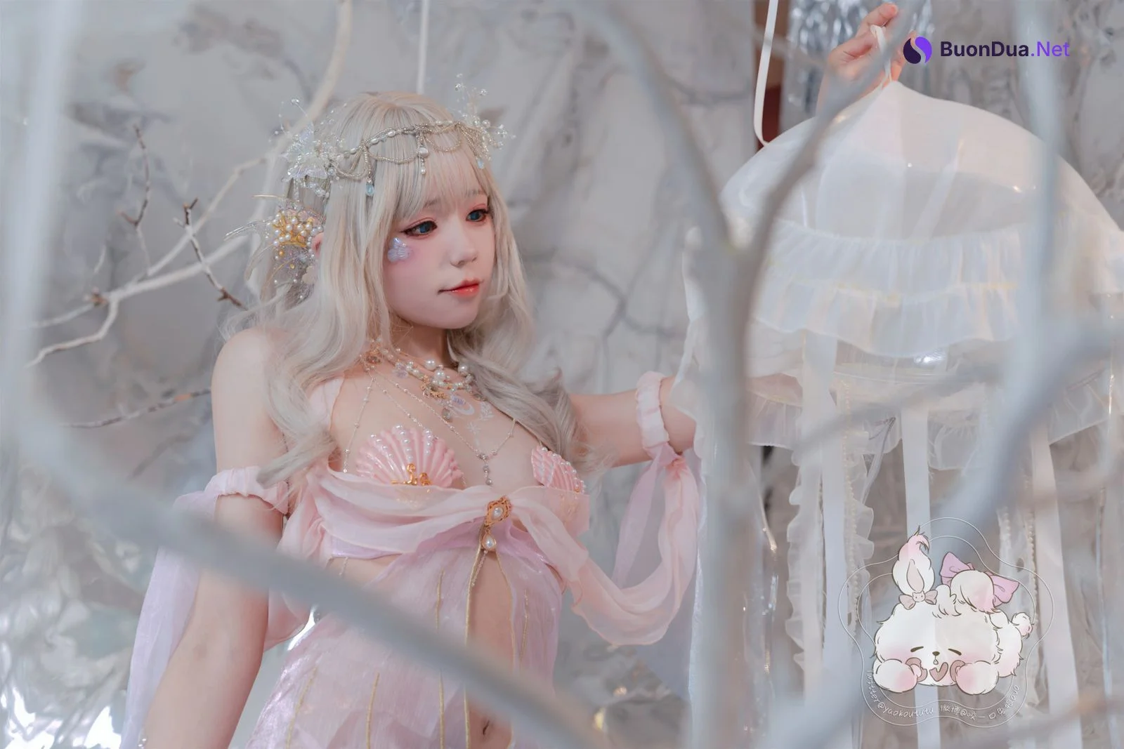 Cosplay 咬一口兔娘 海的女儿 Mermaid - Photo 5