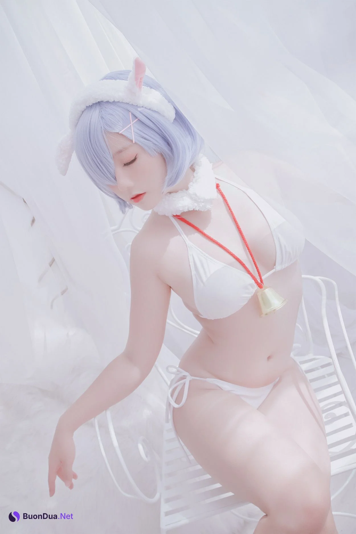 Cosplay Messie Huang レム Rem the Sheep - Photo 11