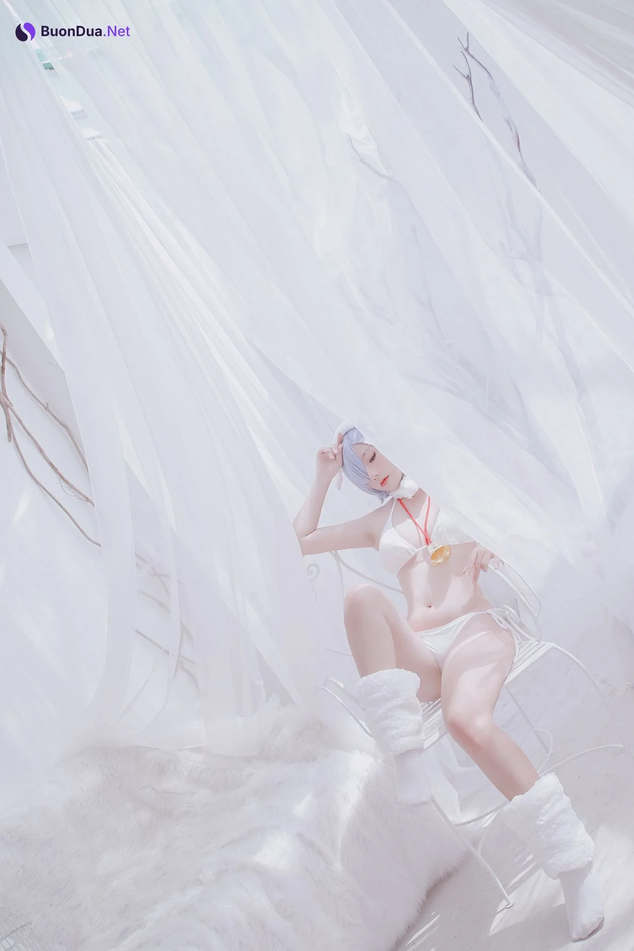 Cosplay Messie Huang レム Rem the Sheep - Photo 17
