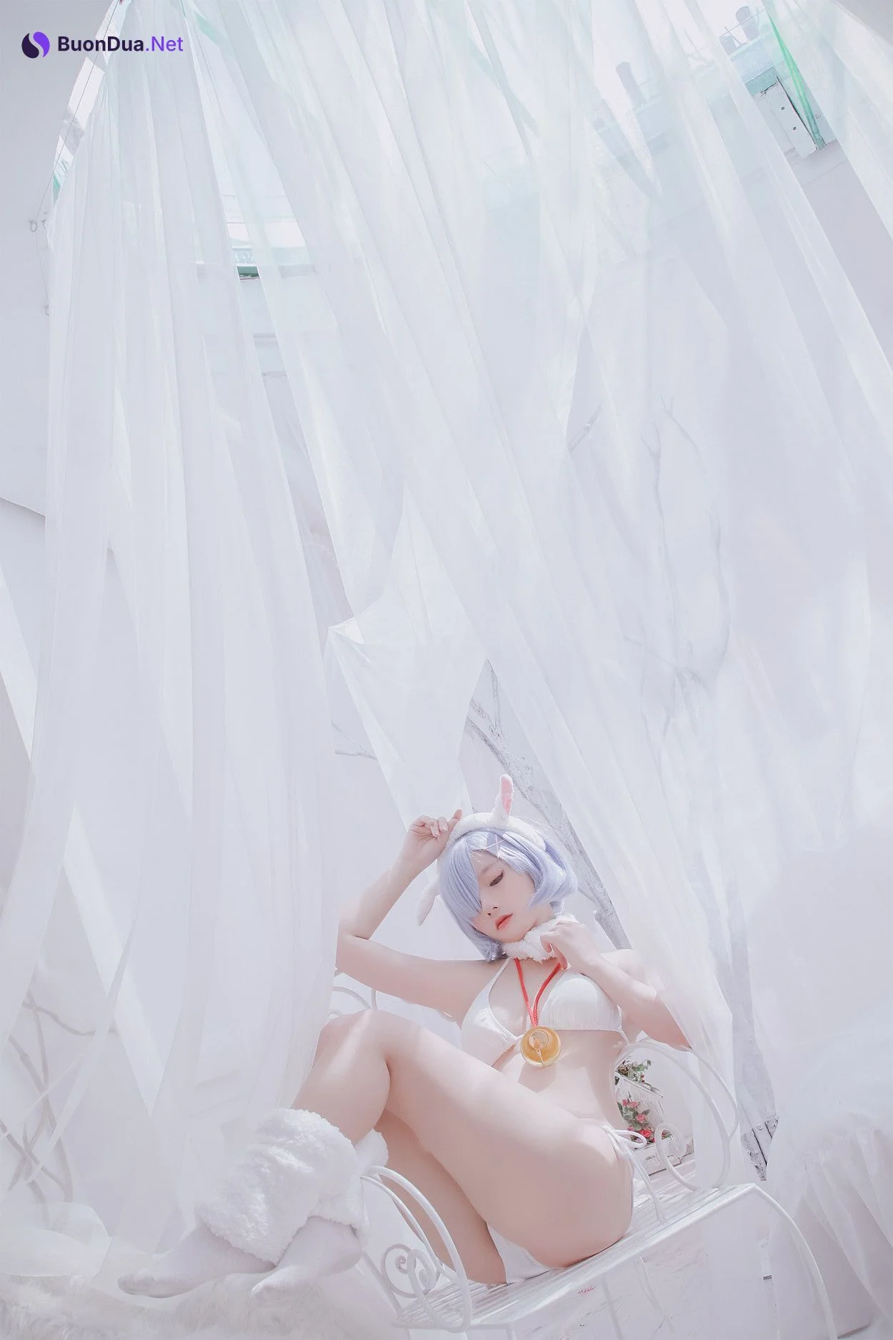 Cosplay Messie Huang レム Rem the Sheep - Photo 18