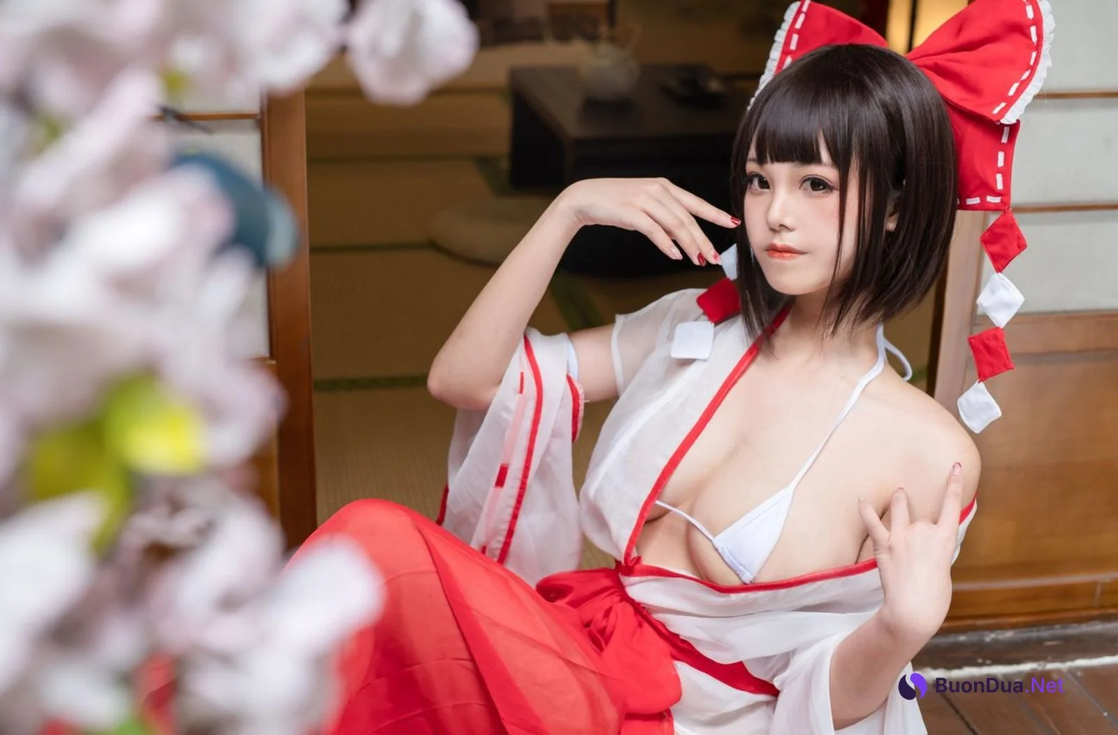蜜汁貓裘 Cosplay 巫女 Miko Sister - Photo 13
