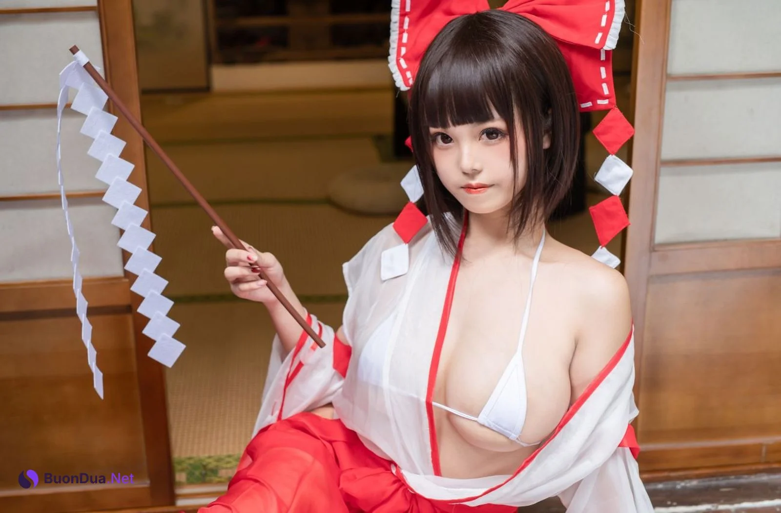 蜜汁貓裘 Cosplay 巫女 Miko Sister - Photo 16