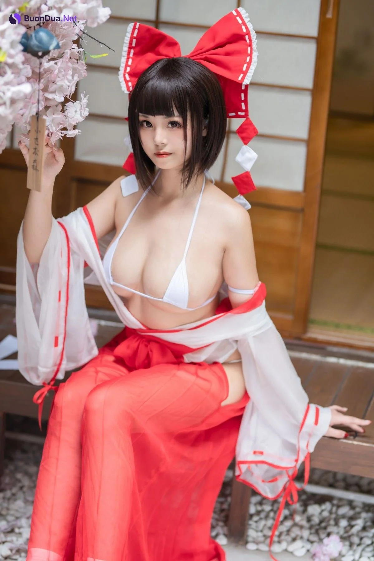 蜜汁貓裘 Cosplay 巫女 Miko Sister - Photo 18