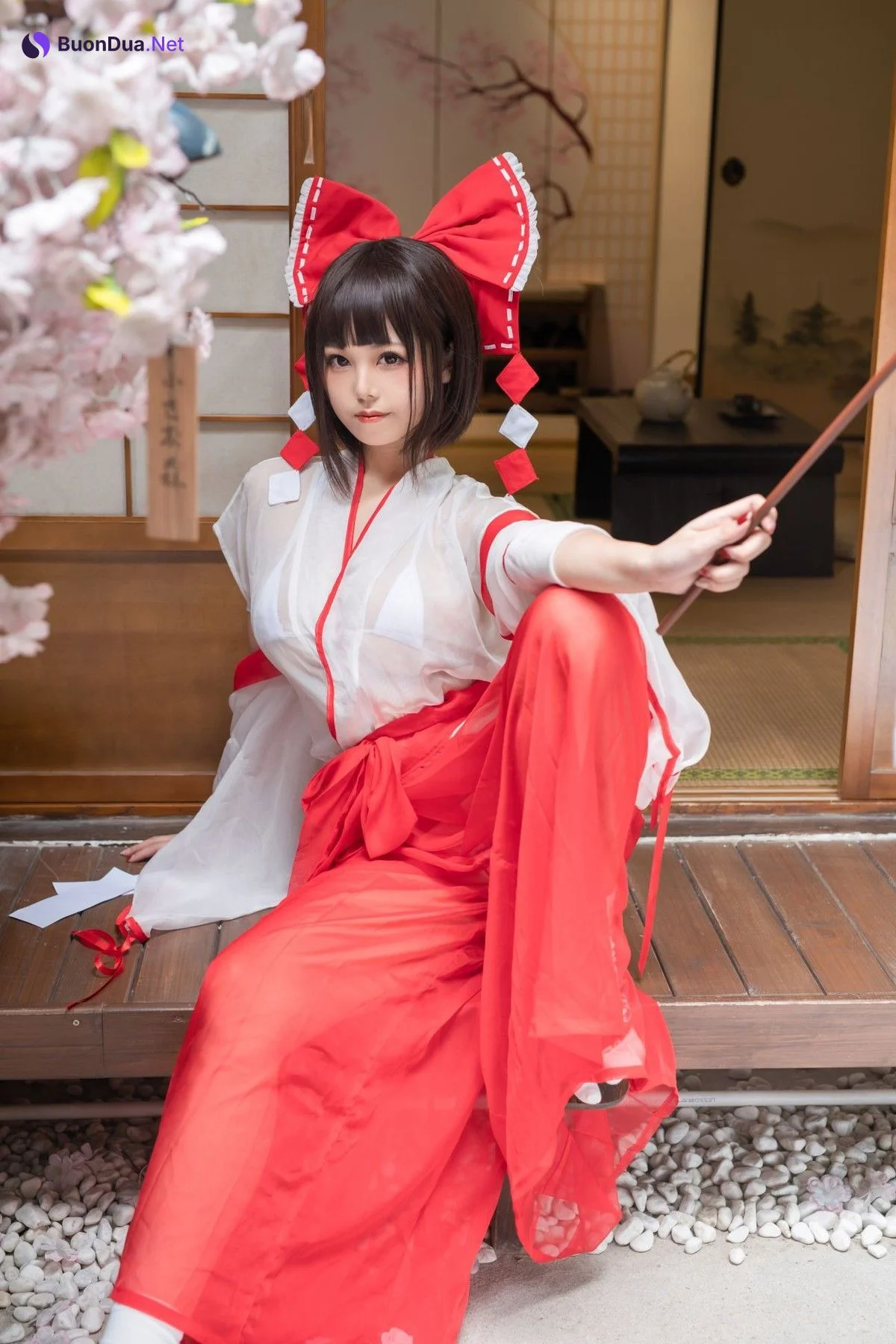 蜜汁貓裘 Cosplay 巫女 Miko Sister - Photo 2