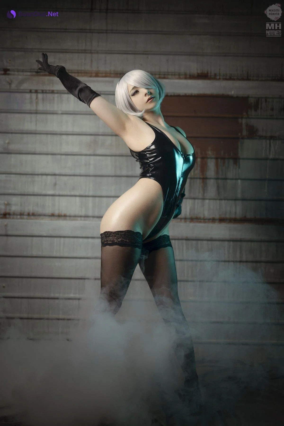 Cosplay Mikomi Hokina 2B Oily Leotard - Photo 4