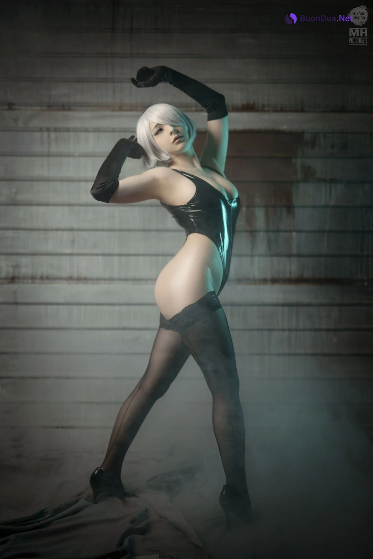 Cosplay Mikomi Hokina 2B Oily Leotard - Photo 5