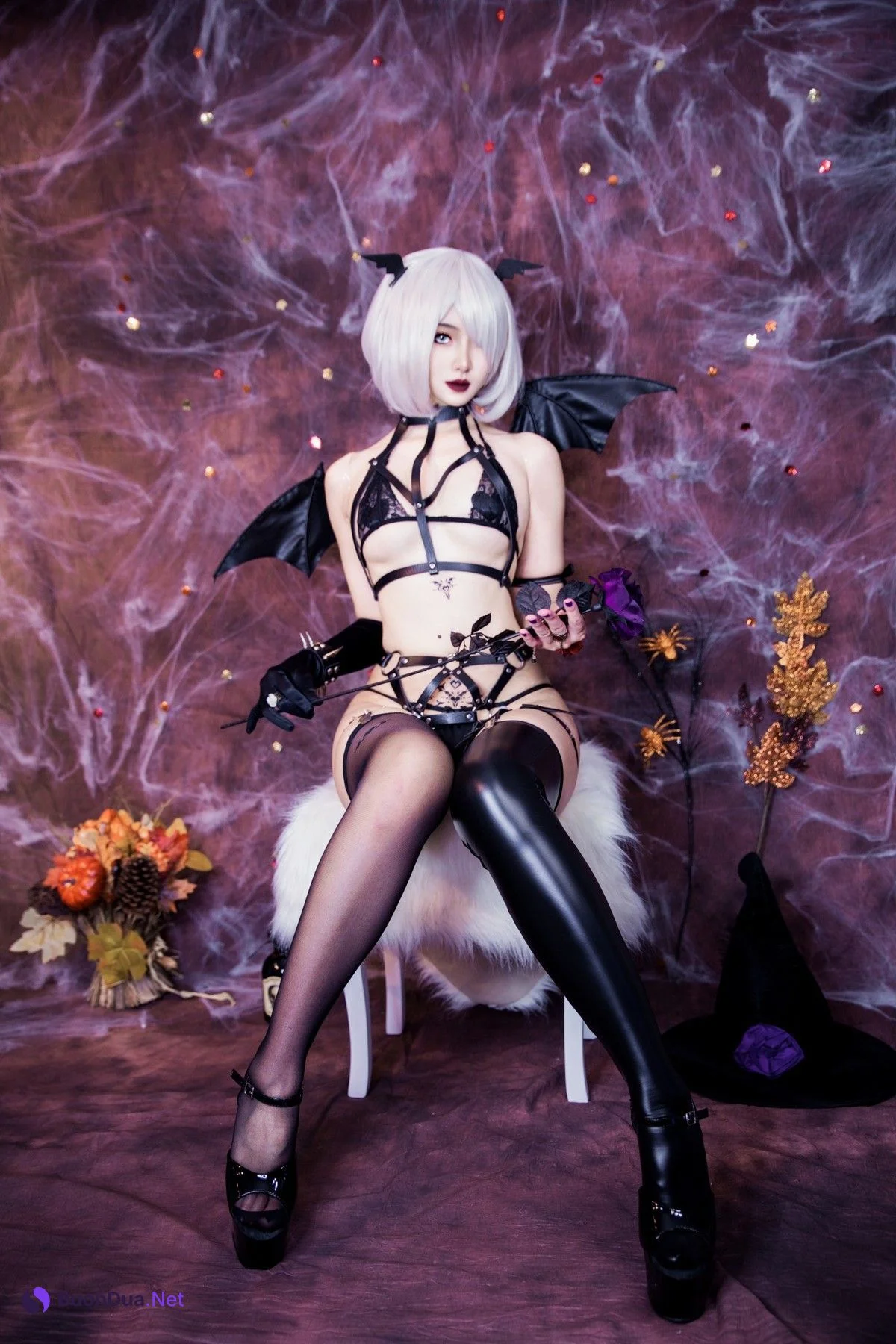 Cosplay MisswarmJ Goth 2B Halloween Special - รูปภาพ 2