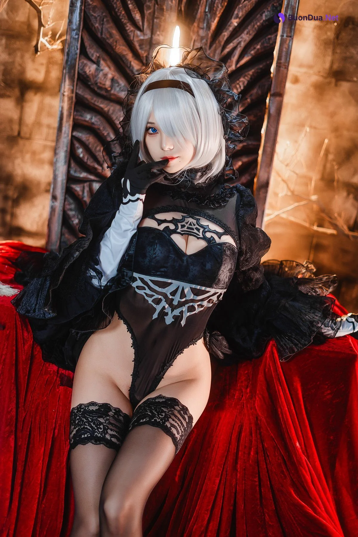 Cosplay 蜜汁猫裘Mizhimaoqiu 2B Nier:Automata Set.01 - Photo 12