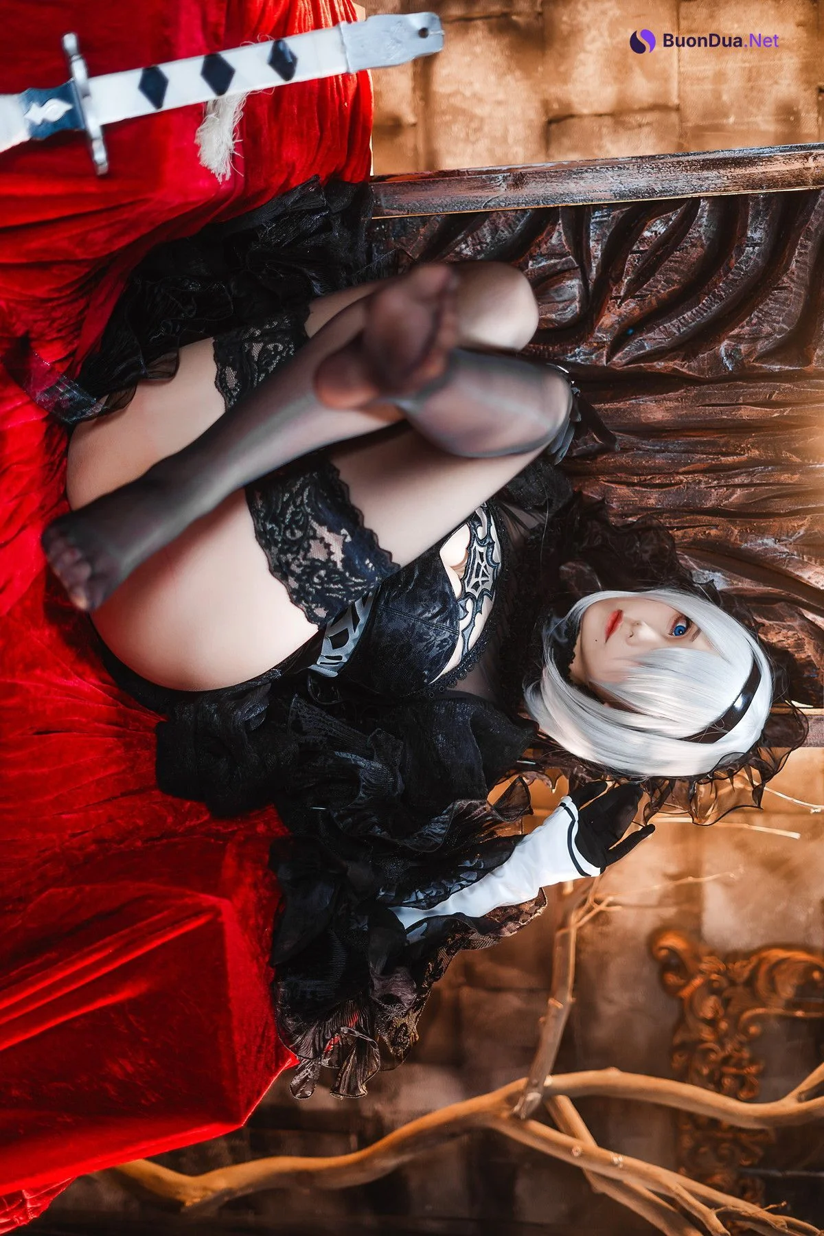 Cosplay 蜜汁猫裘Mizhimaoqiu 2B Nier:Automata Set.01 - Photo 13