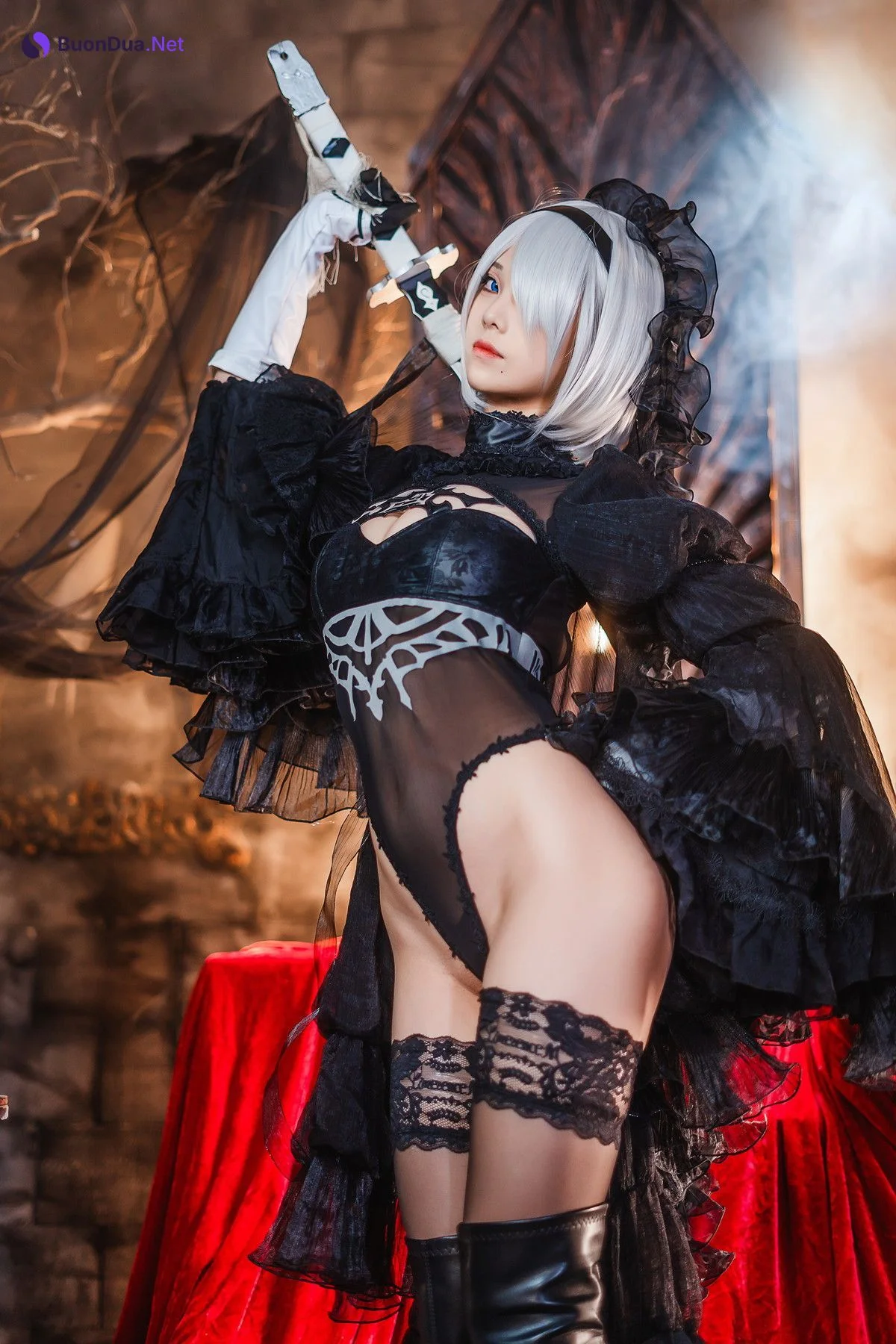 Cosplay 蜜汁猫裘Mizhimaoqiu 2B Nier:Automata Set.01 - Photo 15