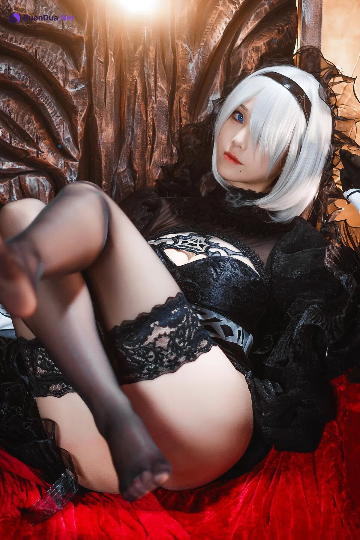 Cosplay 蜜汁猫裘Mizhimaoqiu 2B Nier:Automata Set.01 - Photo 17