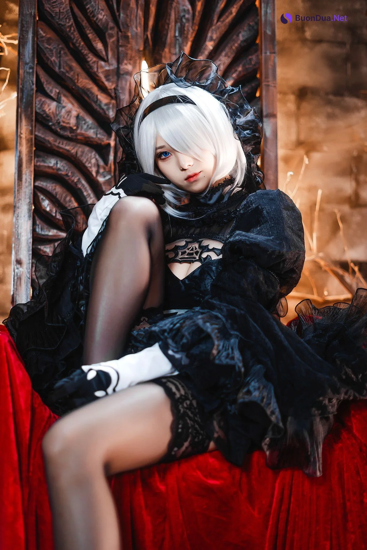 Cosplay 蜜汁猫裘Mizhimaoqiu 2B Nier:Automata Set.01 - Photo 18