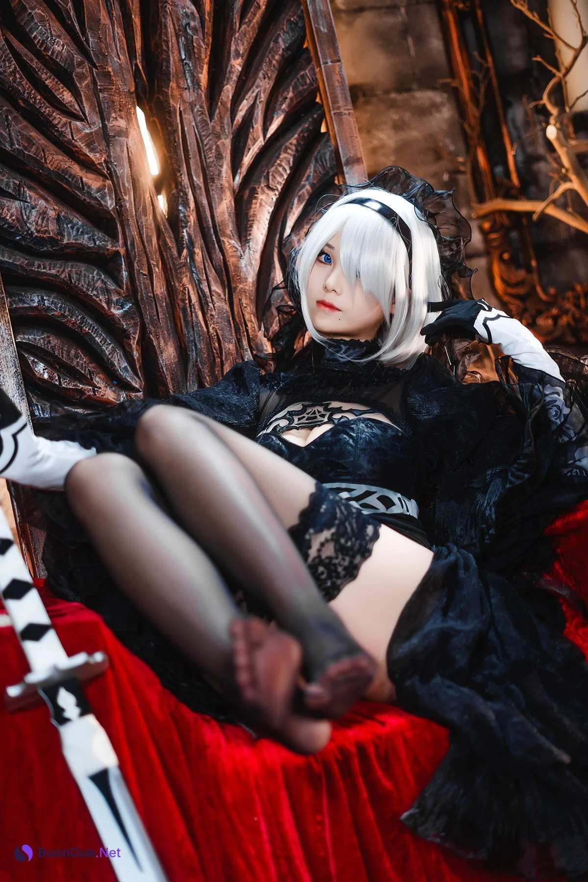 Cosplay 蜜汁猫裘Mizhimaoqiu 2B Nier:Automata Set.01 - Photo 19