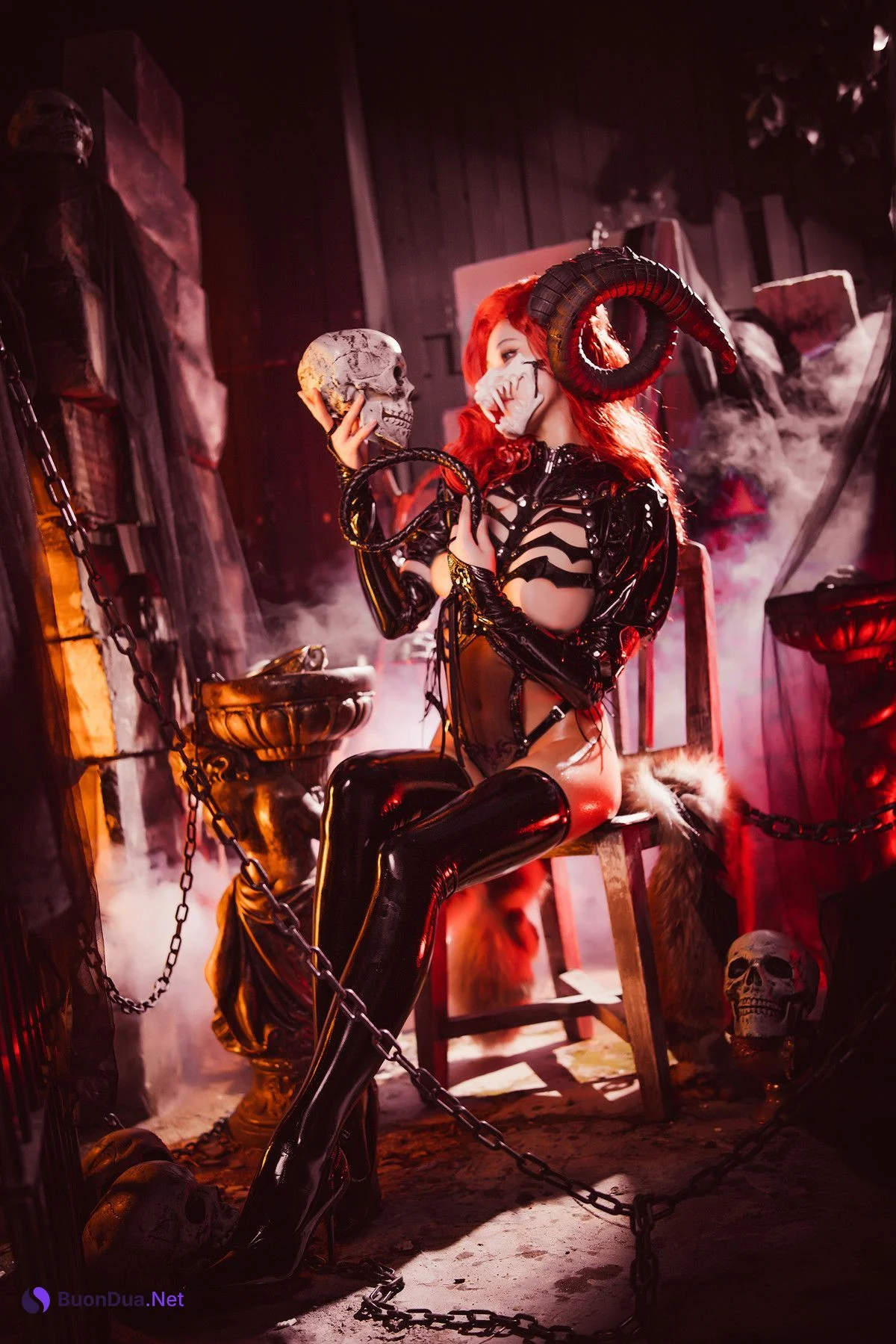 Cosplay 蜜汁猫裘Mizhimaoqiu 地狱骸骨 - รูปภาพ 11
