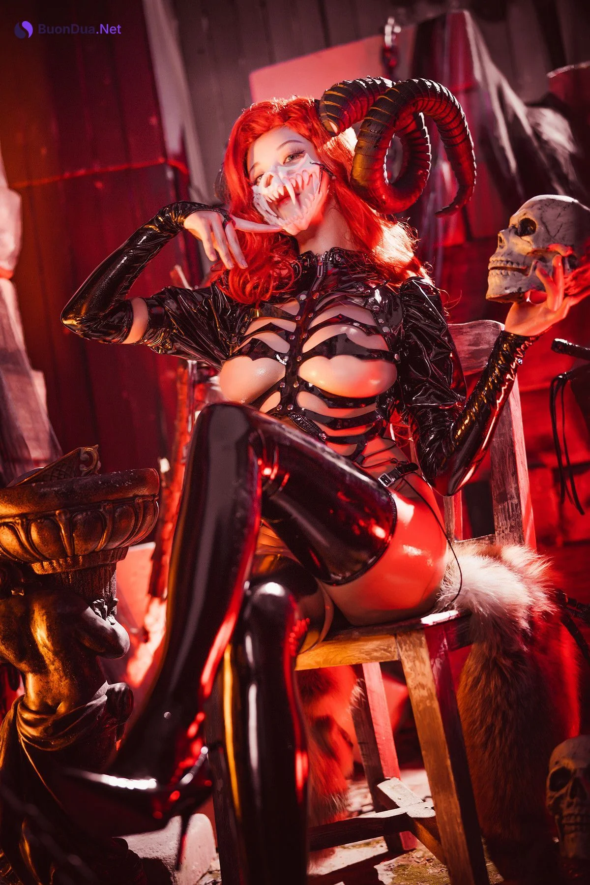 Cosplay 蜜汁猫裘Mizhimaoqiu 地狱骸骨 - รูปภาพ 19