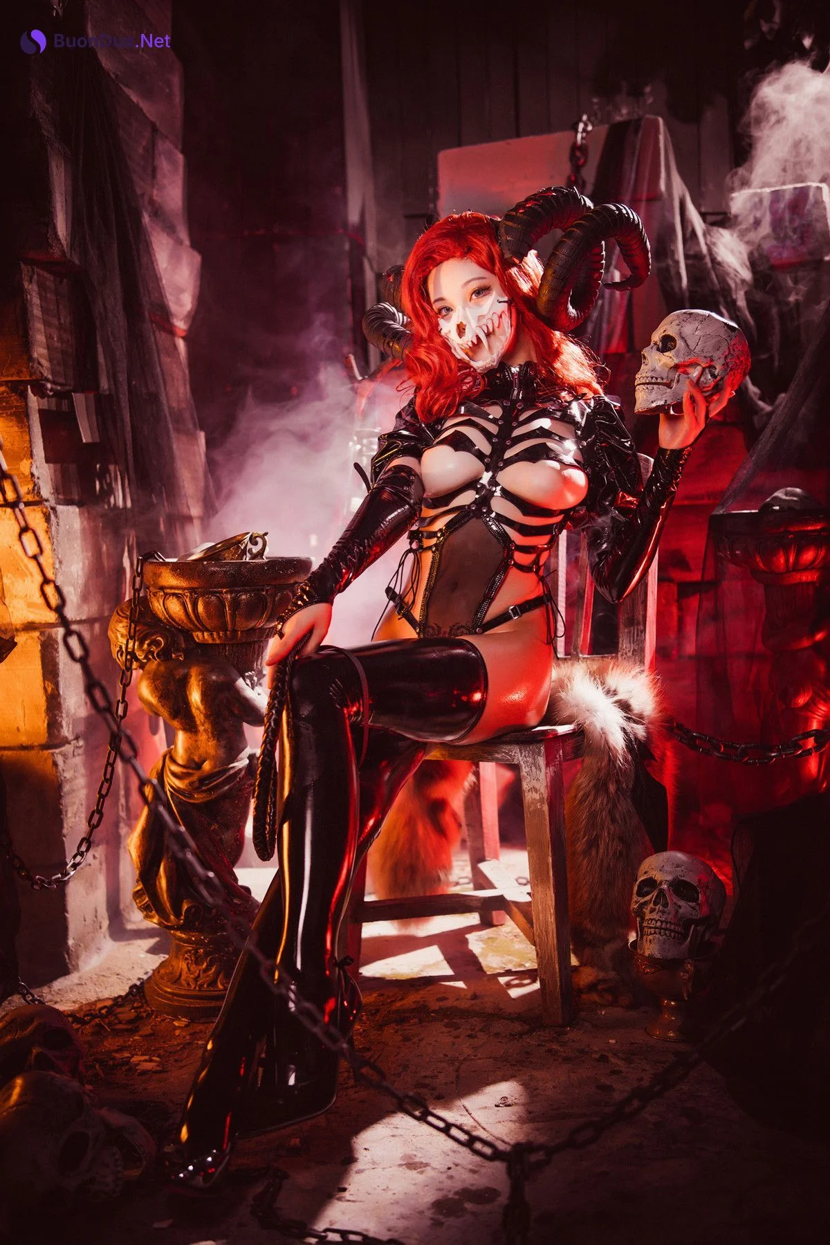Cosplay 蜜汁猫裘Mizhimaoqiu 地狱骸骨 - รูปภาพ 9