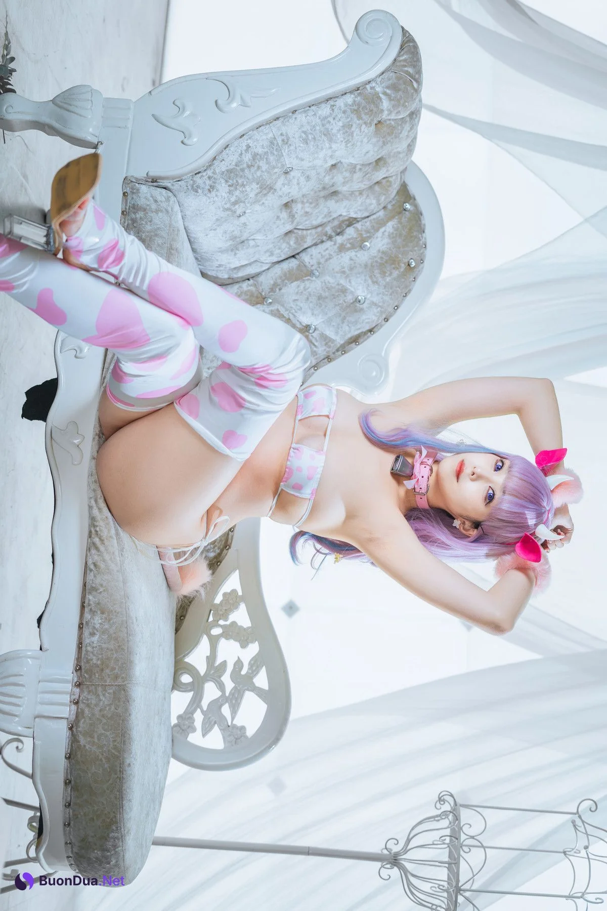 Cosplay 蜜汁猫裘Mizhimaoqiu 普利茅斯 奶牛装ver Set.01 - Photo 17