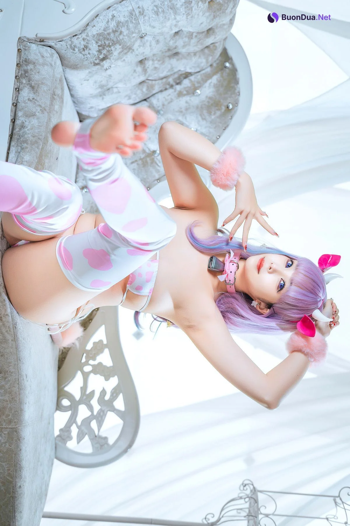 Cosplay 蜜汁猫裘Mizhimaoqiu 普利茅斯 奶牛装ver Set.01 - Photo 19