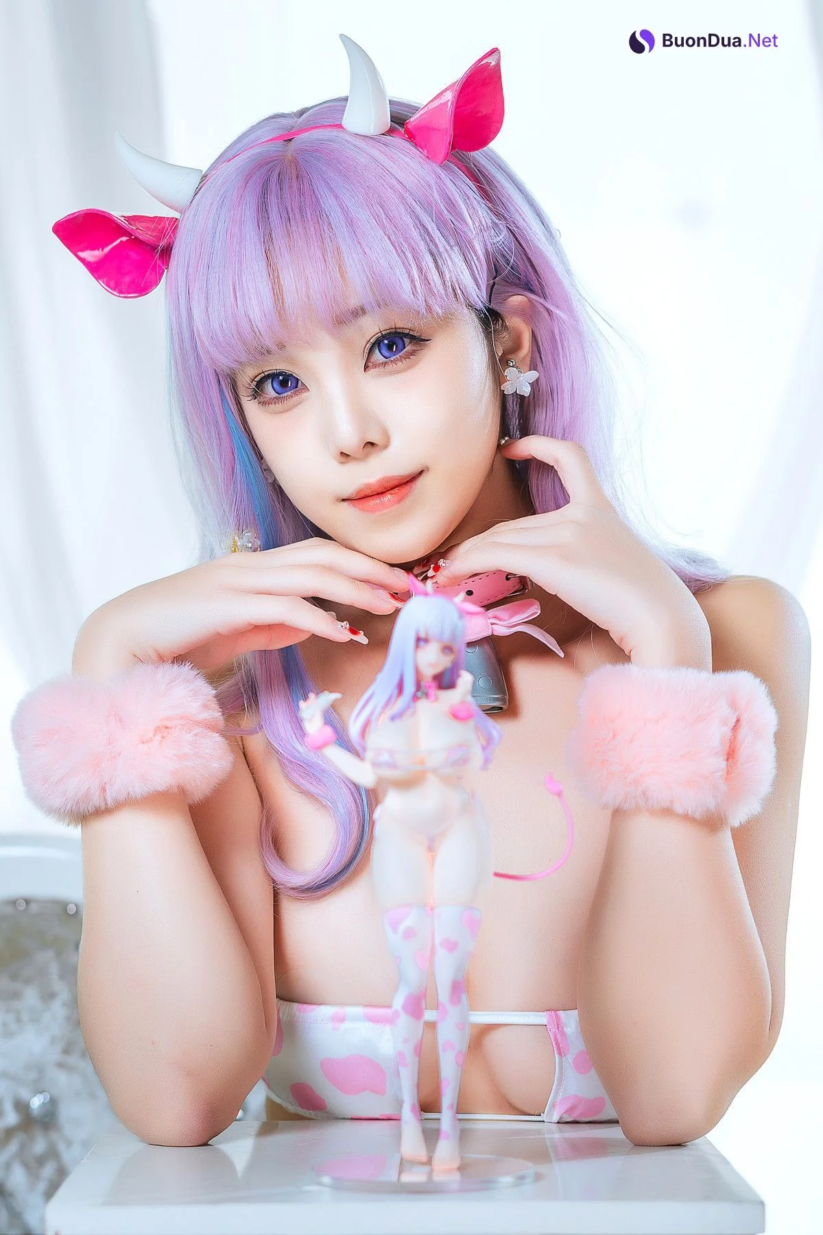 Cosplay 蜜汁猫裘Mizhimaoqiu 普利茅斯 奶牛装ver Set.01 - Photo 5