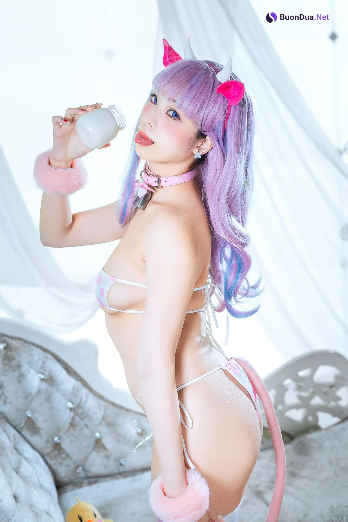 Cosplay 蜜汁猫裘Mizhimaoqiu 普利茅斯 奶牛装ver Set.02 - Photo 6