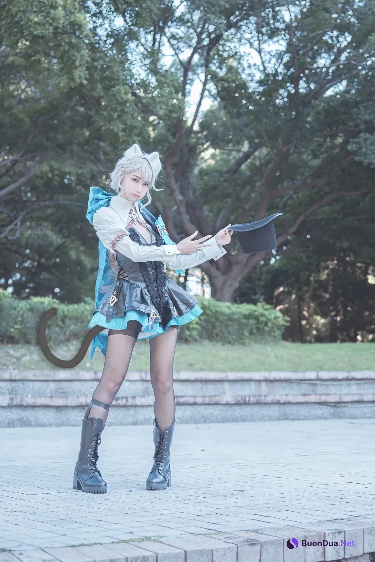 Cosplay 慕慕Momo – 聖女狩宴 御神子朱雀-傲嬌御姐全裸淫乳爆破！ - 写真 4