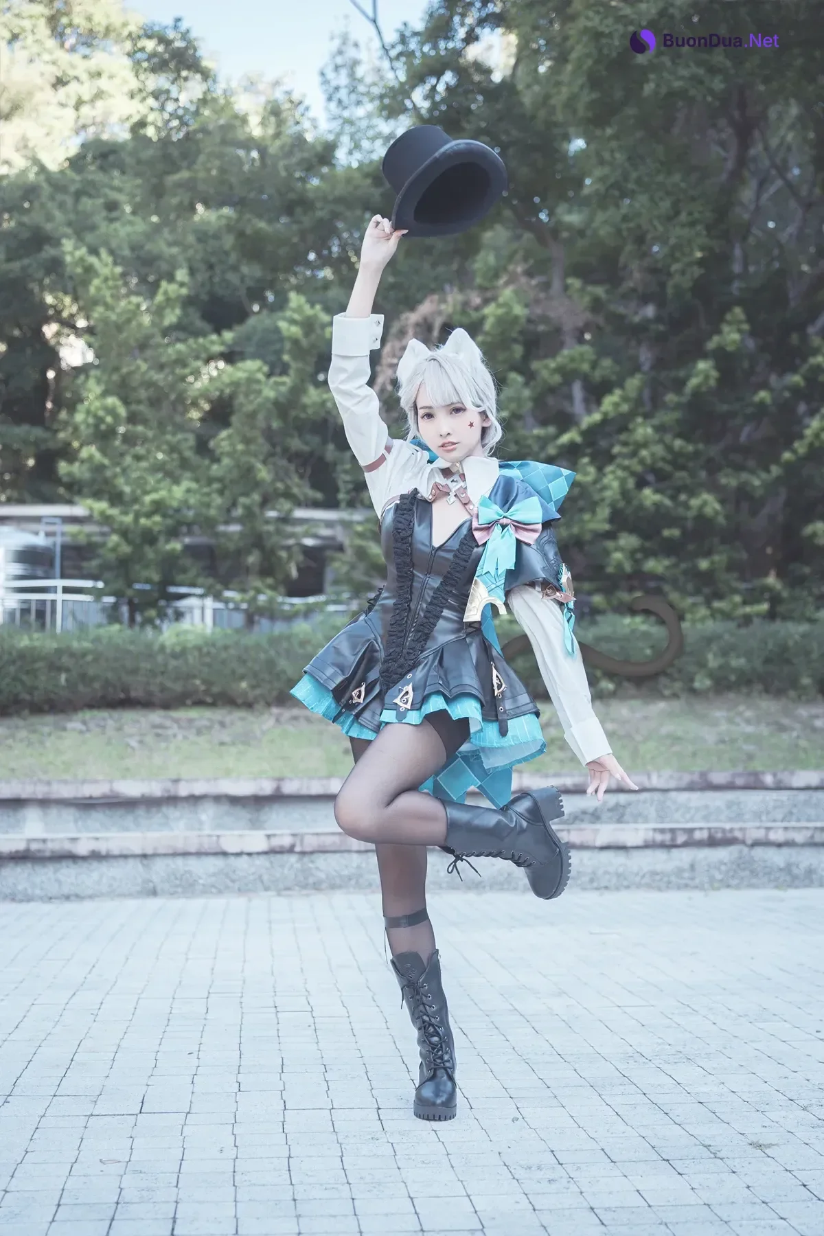 Cosplay 慕慕Momo – 聖女狩宴 御神子朱雀-傲嬌御姐全裸淫乳爆破！ - 写真 5