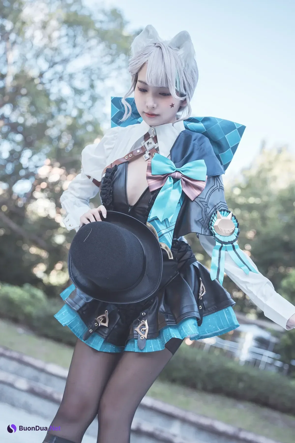 Cosplay 慕慕Momo – 聖女狩宴 御神子朱雀-傲嬌御姐全裸淫乳爆破！ - 写真 7