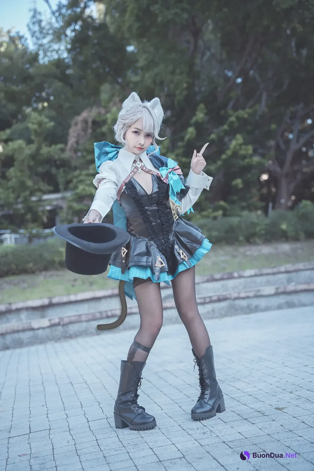 Cosplay 慕慕Momo – 聖女狩宴 御神子朱雀-傲嬌御姐全裸淫乳爆破！ - 写真 8