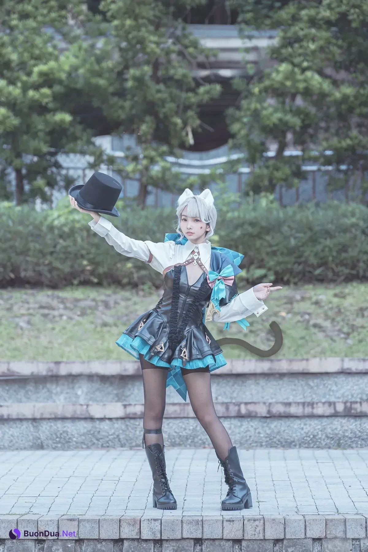 Cosplay 慕慕Momo – 聖女狩宴 御神子朱雀-傲嬌御姐全裸淫乳爆破！ - 写真 9