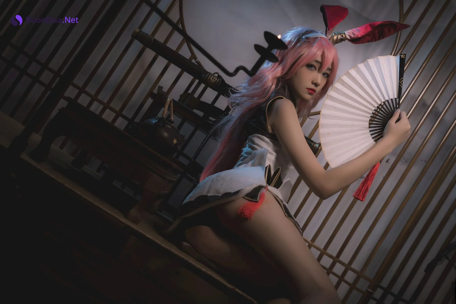 Cosplay 南桃Momoko 八重樱旗袍 - Photo 11
