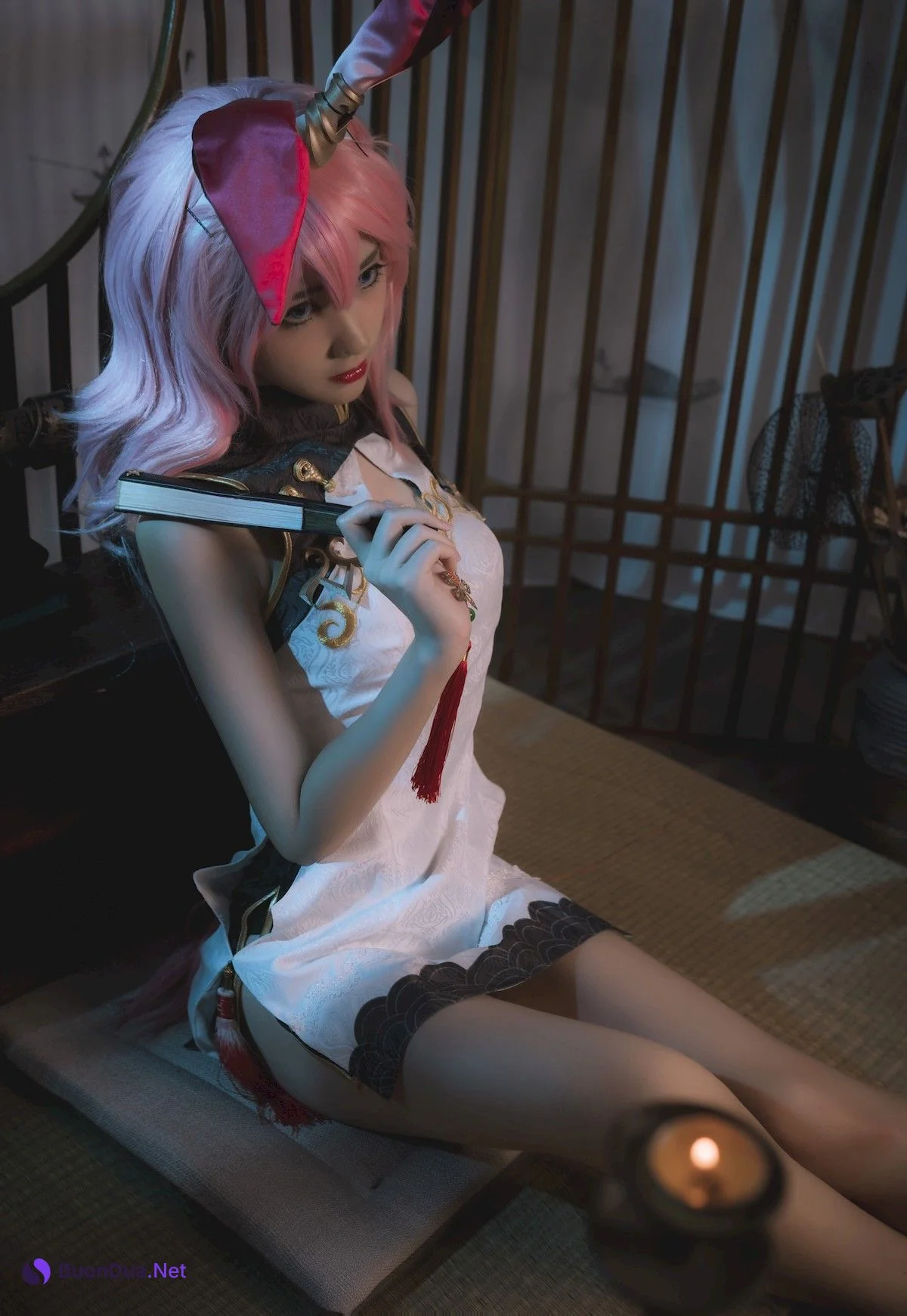 Cosplay 南桃Momoko 八重樱旗袍 - Photo 12