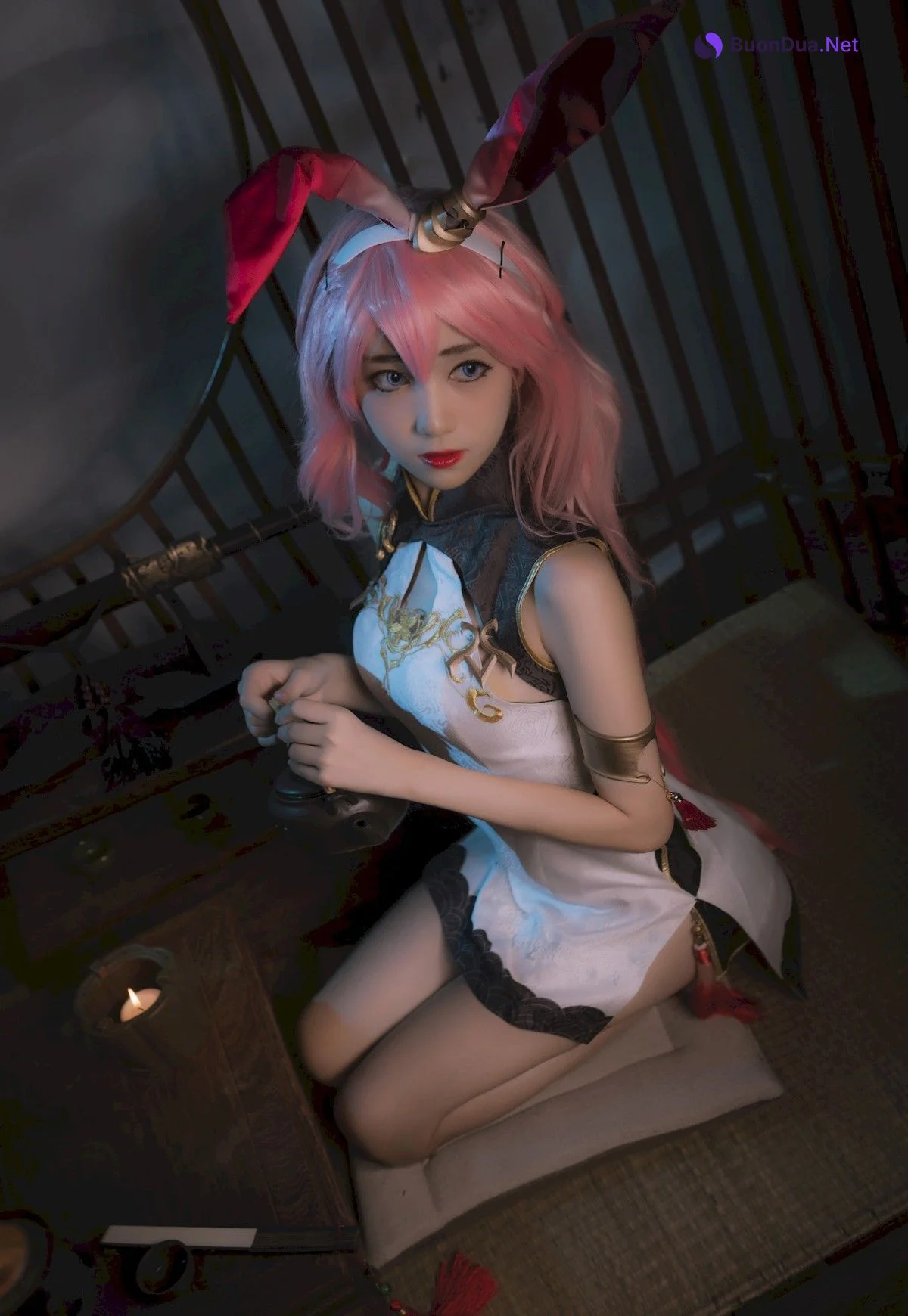Cosplay 南桃Momoko 八重樱旗袍 - Photo 17