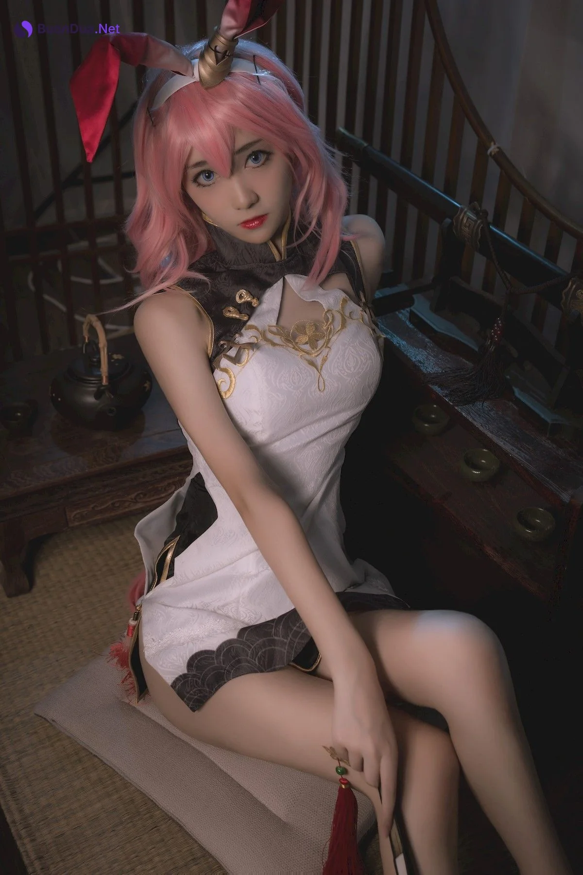 Cosplay 南桃Momoko 八重樱旗袍 - Photo 2