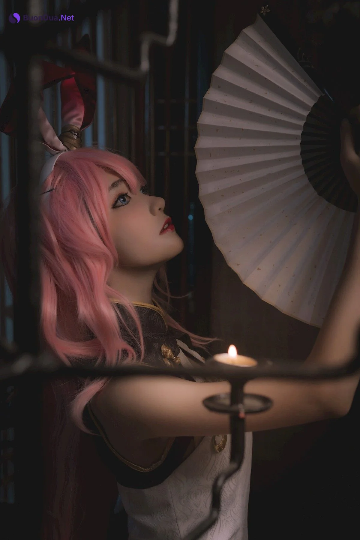 Cosplay 南桃Momoko 八重樱旗袍 - Photo 3