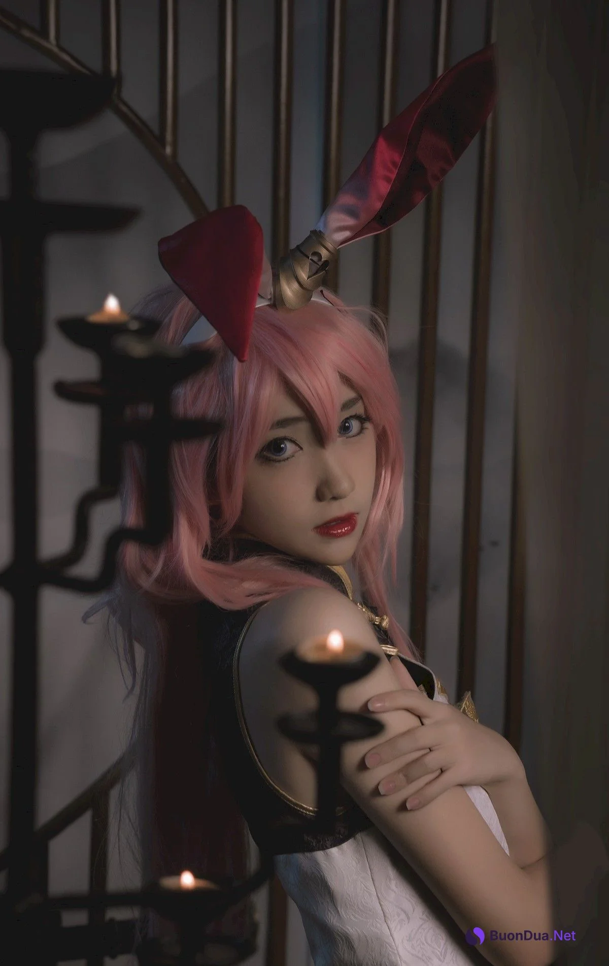 Cosplay 南桃Momoko 八重樱旗袍 - Photo 5