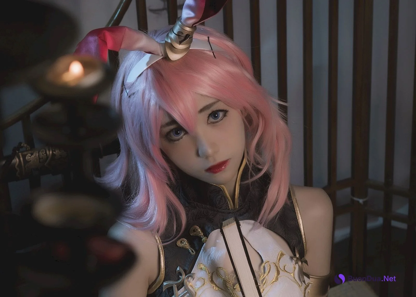 Cosplay 南桃Momoko 八重樱旗袍 - Photo 6