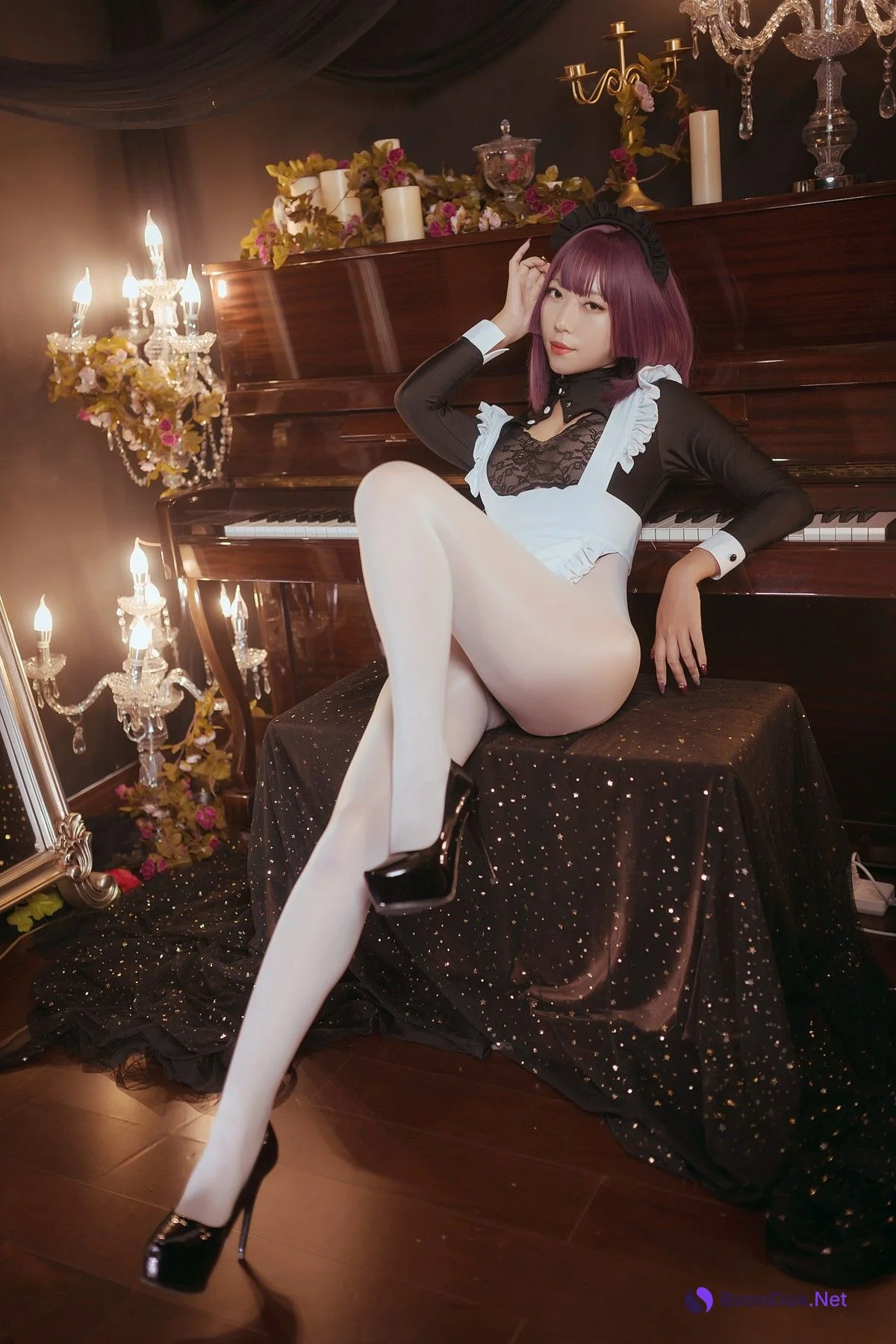 Cosplay Money冷冷 高叉女仆 - Photo 14