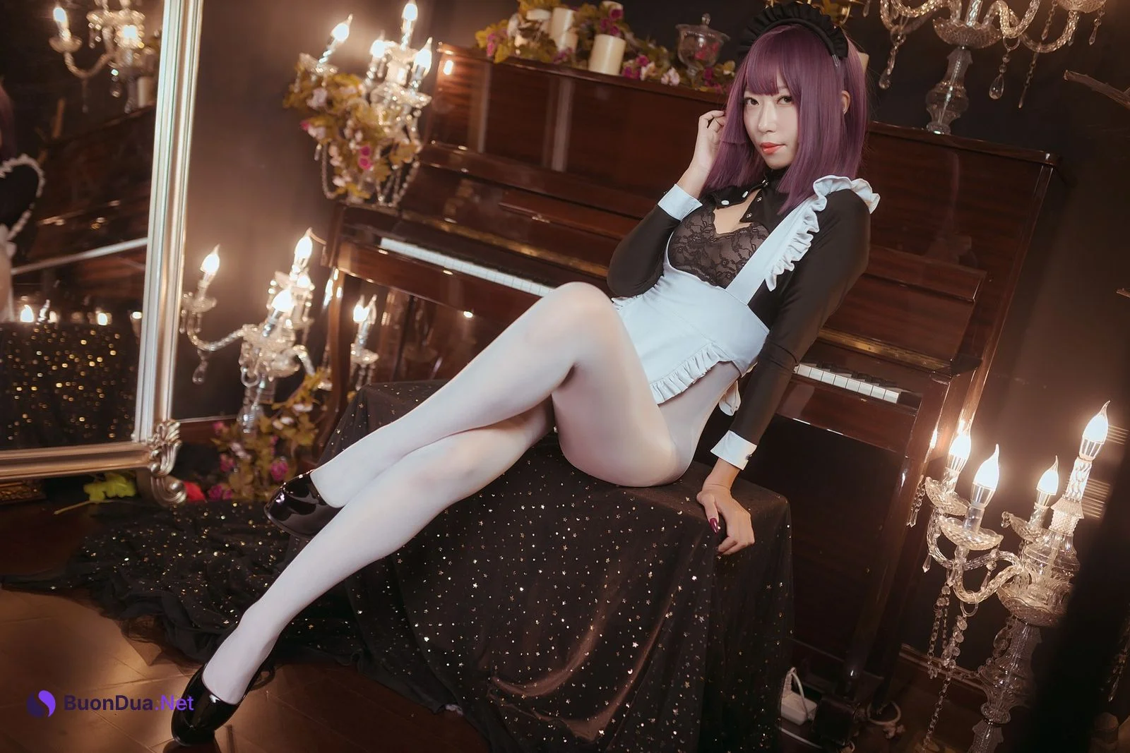 Cosplay Money冷冷 高叉女仆 - Photo 15