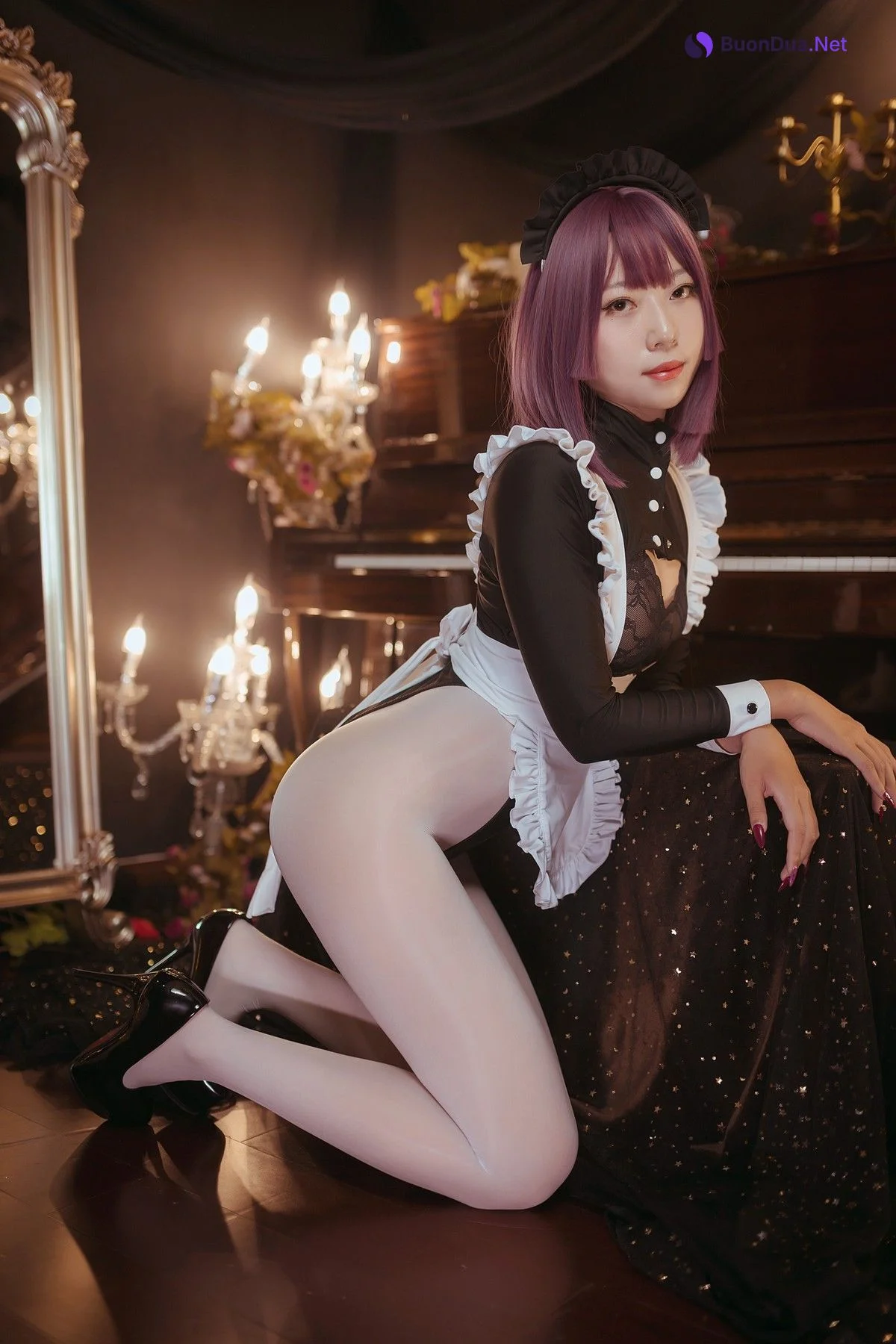 Cosplay Money冷冷 高叉女仆 - Photo 17