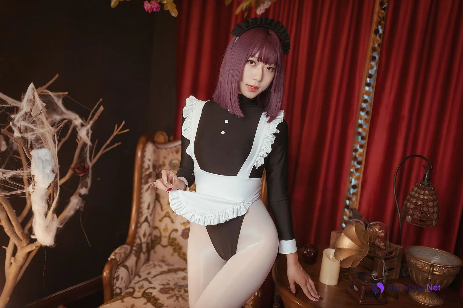 Cosplay Money冷冷 高叉女仆 - Photo 18