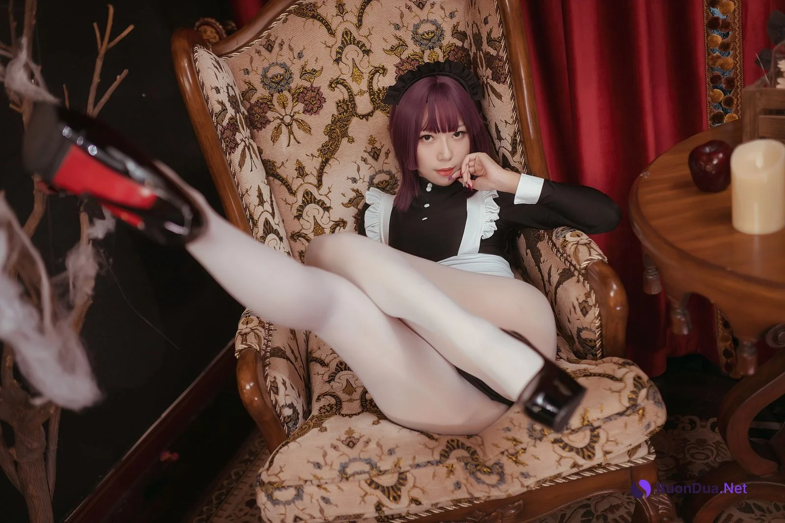 Cosplay Money冷冷 高叉女仆 - Photo 2